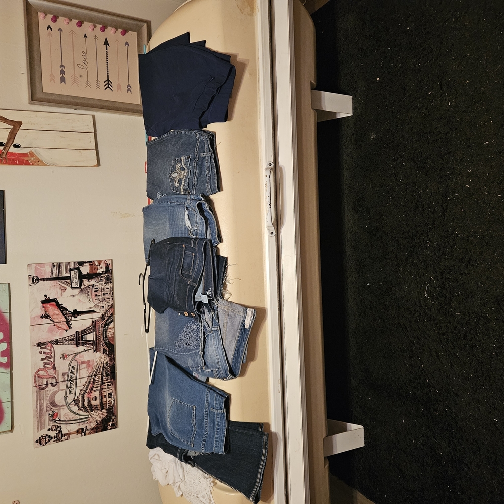 6 Pair Of Jeans Classic Blue Denim with Stretch Comfort